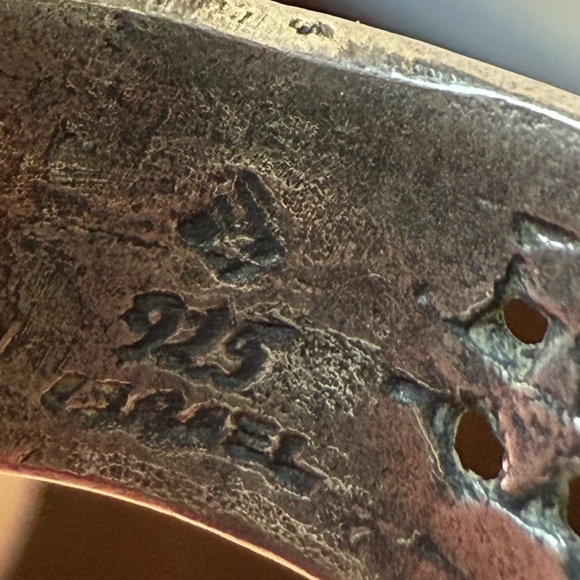 Ring Silpada Ring Oxidized Sterling Silver Weave & Marquis shaped CZ Ring - Picture 6 of 6